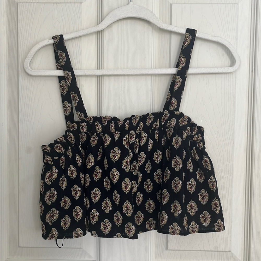 ZARA FLORAL CROP TOP